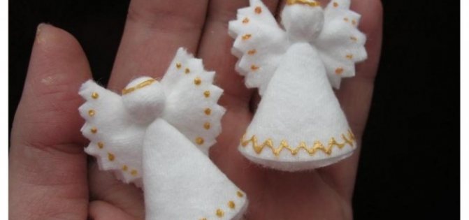 Ангелочек из ватных дисков своими руками поэтапно с шаблонами