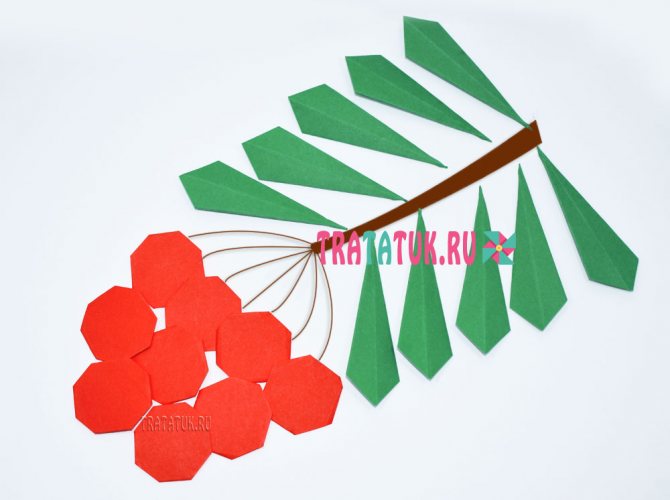 Аппликация рябина