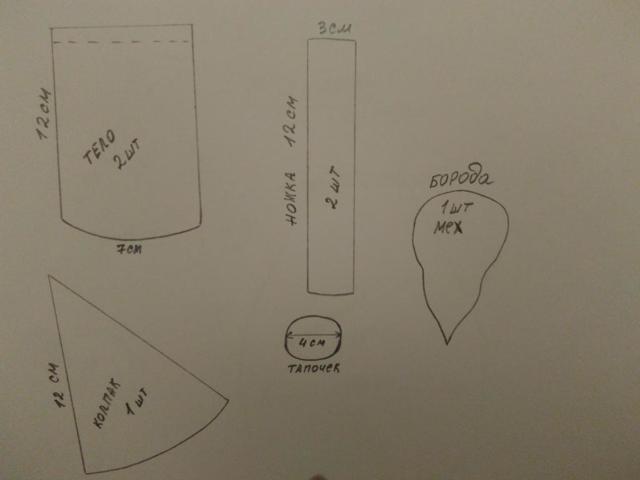 Башмачки для гнома с выкройками: делаем для новогоднего праздника своими руками