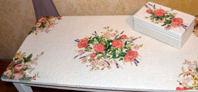 Декупаж старого стола своими руками