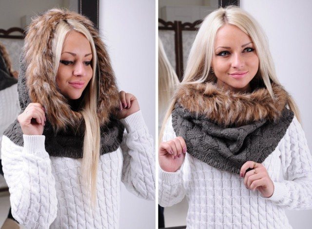 Двухсторонние узоры для шарфов с наглядными схемами