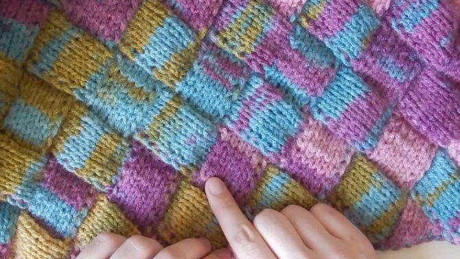 Готовое связанное полотно