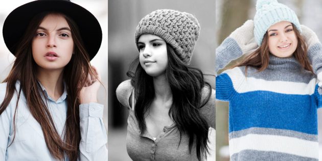 как подобрать шапку: круглое лицо