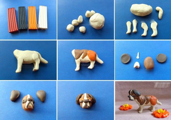 Как слепить из пластилина собаку: хаски, шпица, овчарку, чихуахуа, таксу. Мастер-классы пошагово с фото