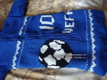 Конверт спицами для новорожденного мальчика