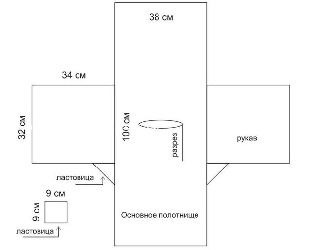 Косоворотка для мальчика: выкройка быстро с фото