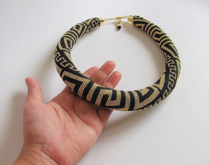 мозаичный жгут из бисера схемы