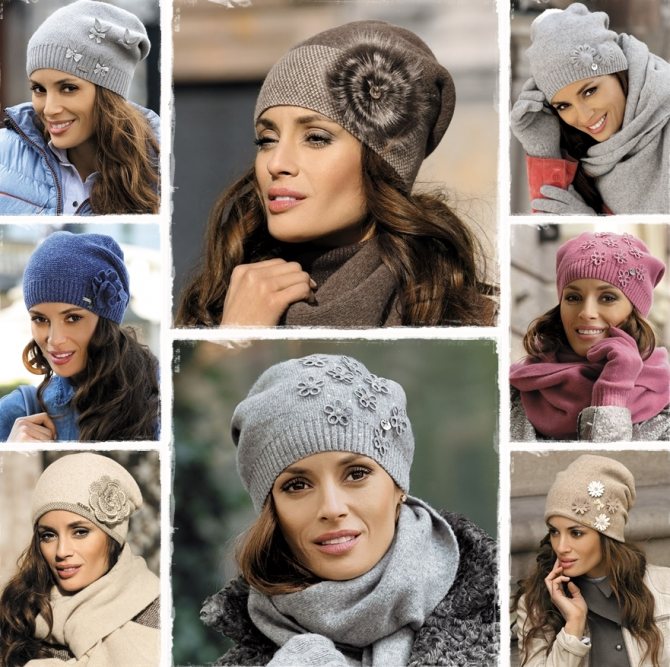 Описание моделей шапочек 2021, новинки с отворотом, зимние, весенние и осенние
