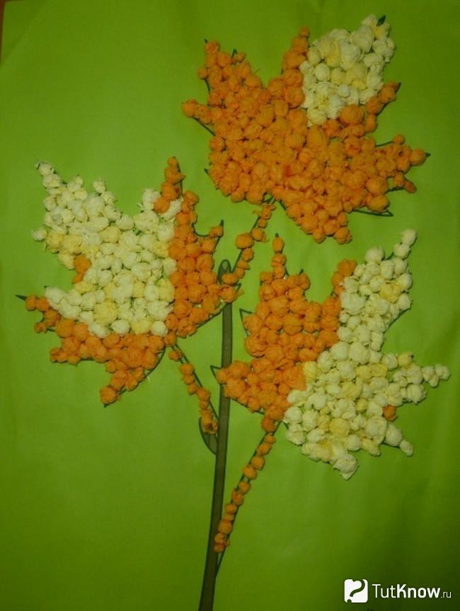 Осеннее панно с листочками