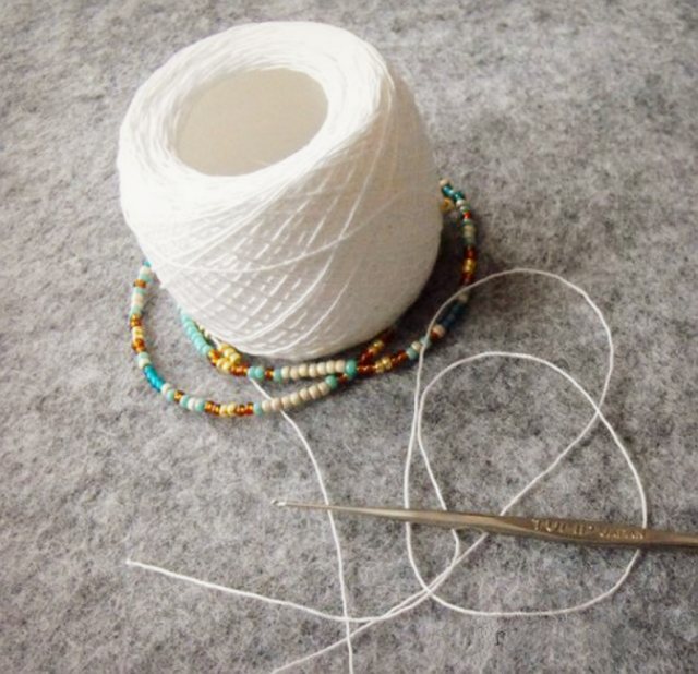 Плетение лариата крючком