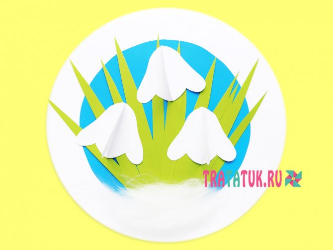 Подснежники из бумаги