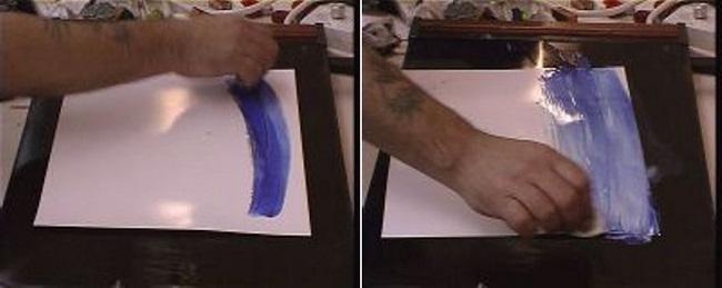 Растушевка восковым мелком