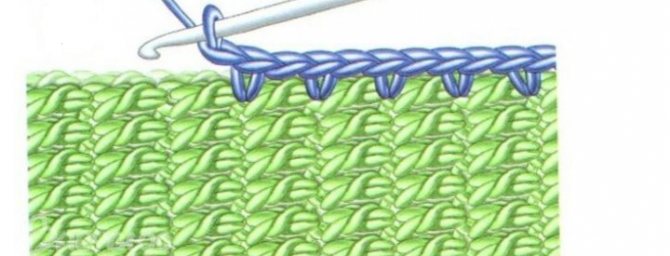 Соединение снуда неприметным швом крючком