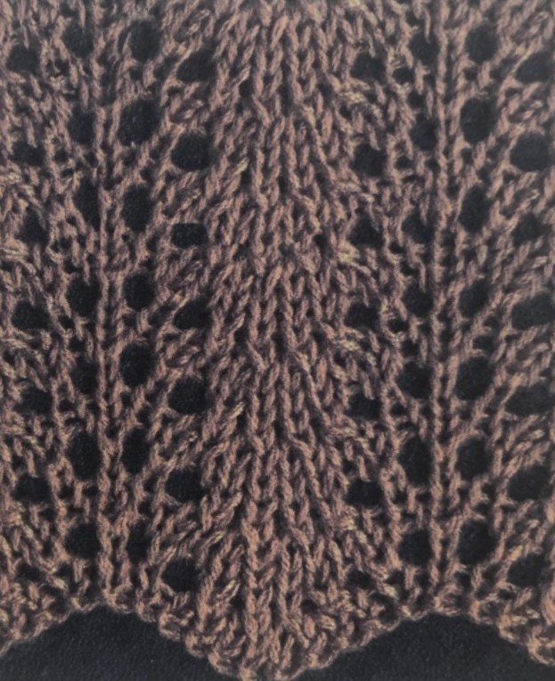 Узор Капельки спицами